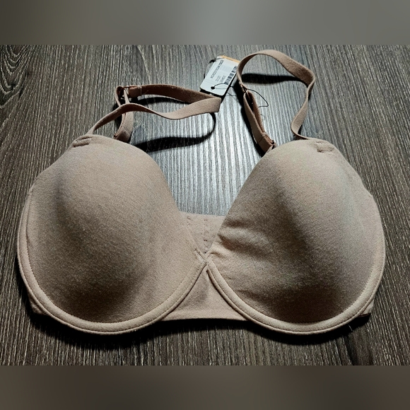 Womens Skarlett Blue Wire push up bra nwt size 30DD nude color - Picture 1 of 5